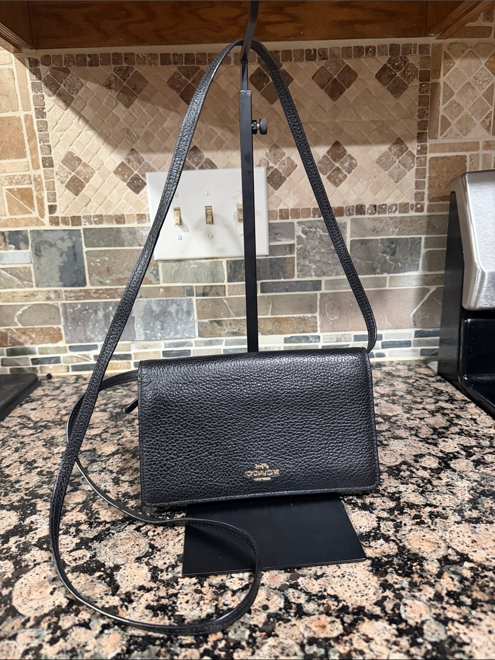 Coach Anna foldover crossbody clutch